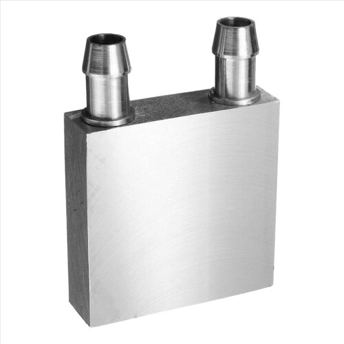 Aluminium vannkjølingsblokkkjøler for datamaskin CPU-radiator sølv 1