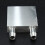 Aluminium vannkjølingsblokkkjøler for datamaskin CPU-radiator sølv 5
