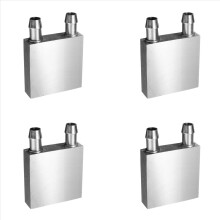 Aluminium vannkjølingsblokkkjøler for datamaskin CPU-radiator sølv