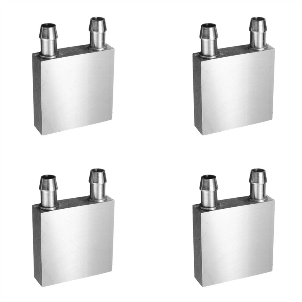 Aluminum Water Cooling Block Cooler For Computer Cpu Radiator Silver 4852508265490