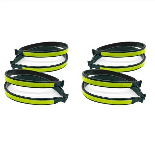 paar fietsbroekclips met reflecterende banden