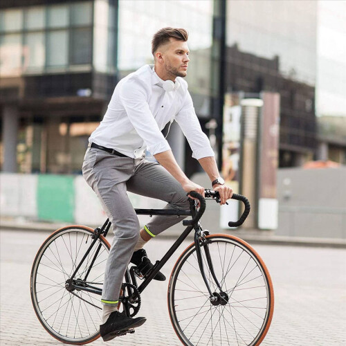 paar fietsbroekclips met reflecterende banden 1