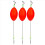 6-pack visdobbers met popping cork voor rode forel 2