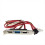 2X PC SATA para ESATA e 4 pinos IDE Molex Power PCI Bracket Slot Cable 4