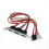 2X PC SATA para ESATA e 4 pinos IDE Molex Power PCI Bracket Slot Cable 3