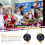 2X Rhythmic Ball, Egg Shaker Double Gourd Percussion, Nero 3