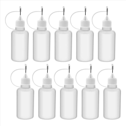 10Pcs 30Ml Kunststoff Squeezable Tip Applikator Flasche für Kleber DIY 1