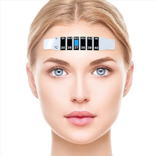 30 Pcs Forehead Thermometer Strips Reusable Stickers Discoloration 2