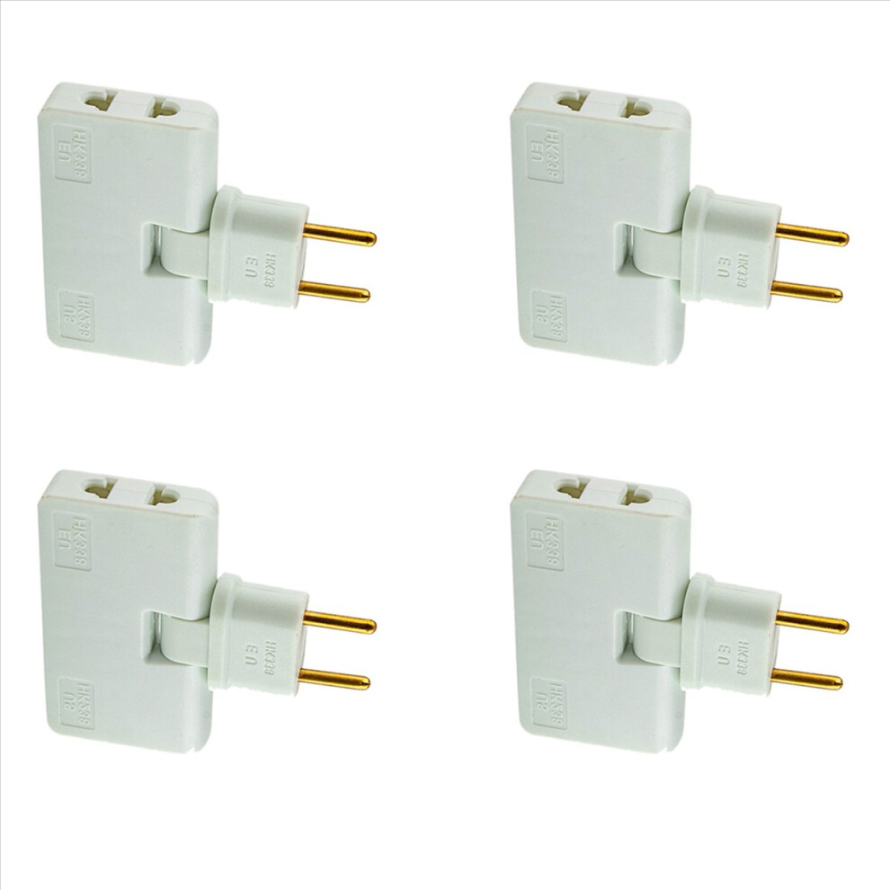 Rotate Eu Plug Converter 180 Degree Extension Plug,White 4852508274904