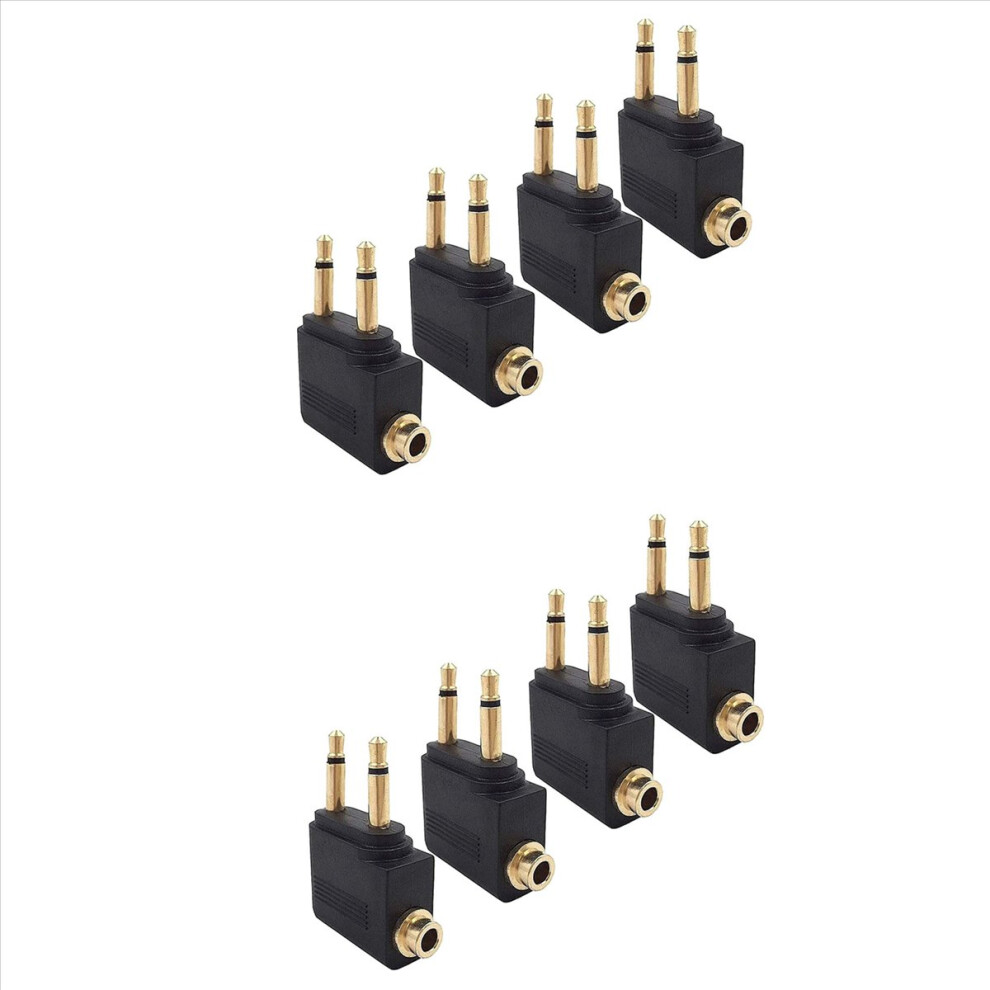 8 Pack Airplane Headphone Adapter ,Airline Airplane Flight Adapters 4852508280691