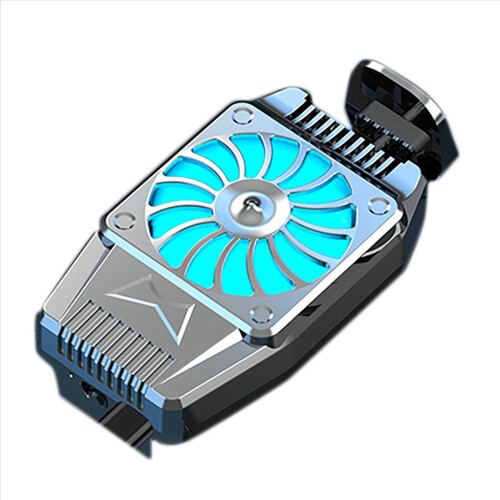 Mobile Phone Cooler for and Android Phone Cooling Fan Silver 1