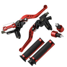Motorcycle Handlebar Brake & Clutch Levers Set 22mm 7/8'' Aluminum Alloy