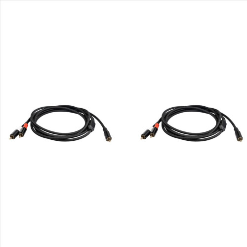 Καλώδιο Y Subwoofer Y προσαρμογέα 1X σε 2X RAC καλώδιο ήχου, 1 μέτρο 2