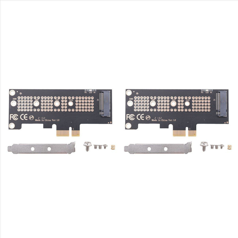 Photos - Cable (video, audio, USB) Markenlos NVMe PCIe M.2 NGFF SSD to PCIe X1 Adapter Card Support 2230 2242 Size 
