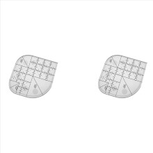 2 x Näh-Patchwork-Lineal, Nähschablonen-Werkzeug, DIY-Nähzubehör