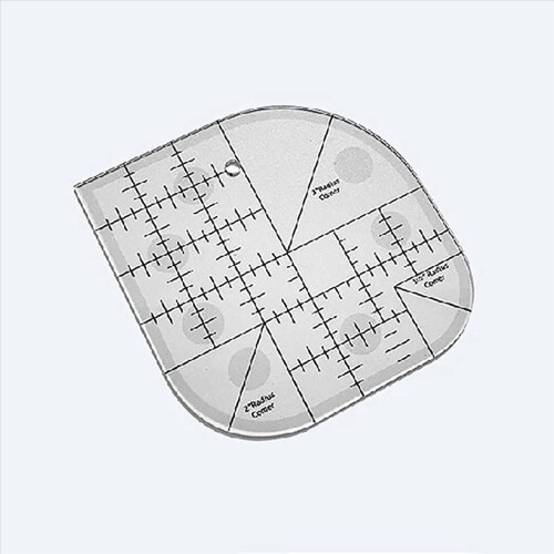 2X Εργαλείο ραπτικής με χάρακα patchwork, προμήθειες ραπτικής DIY 1