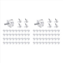 100 buc. Știfturi de raft transparente de 3 mm, cuie de susținere pentru mobilier de bucătărie