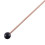2Pcs Soft Rubber Head Sticks Wood Handle Bell Mallets Black 3