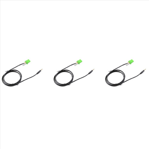 3X 6Pin Green Connector Audio Cable Wire for Jazz Fit 2002-2006