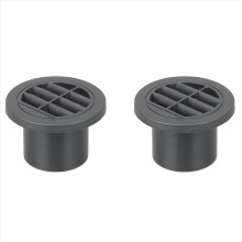 2X Conductă de ventilație, piesă plată, conector evacuare 60 mm