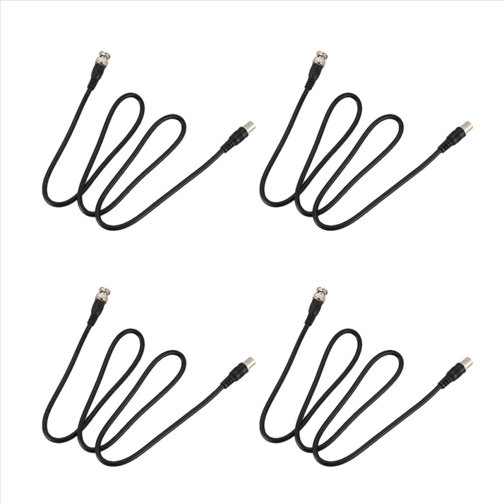 Bnc Male To Female Plug Cctv Extension Coaxial Line Cable 3.3Ft Black 4852508291802