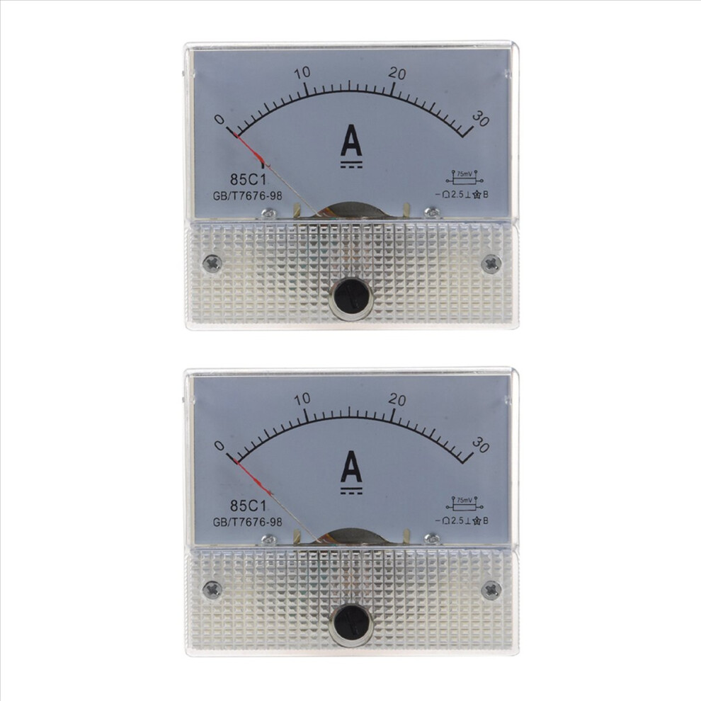 85C1 Analog Current Panel Meter Dc 30A Amp Ammeter 4852508297453