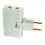 3X Rotate EU Plug Converter 180 Degree Extension Plug,White 2