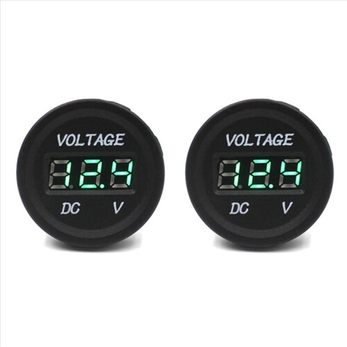 Voltimetro pantalla digital 12V-24V DC auto motocicleta (Grün)