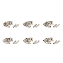 Suporturi drepte pentru rafturi de mobilier, cuie, 6 mm x 20 mm, 10 buc.