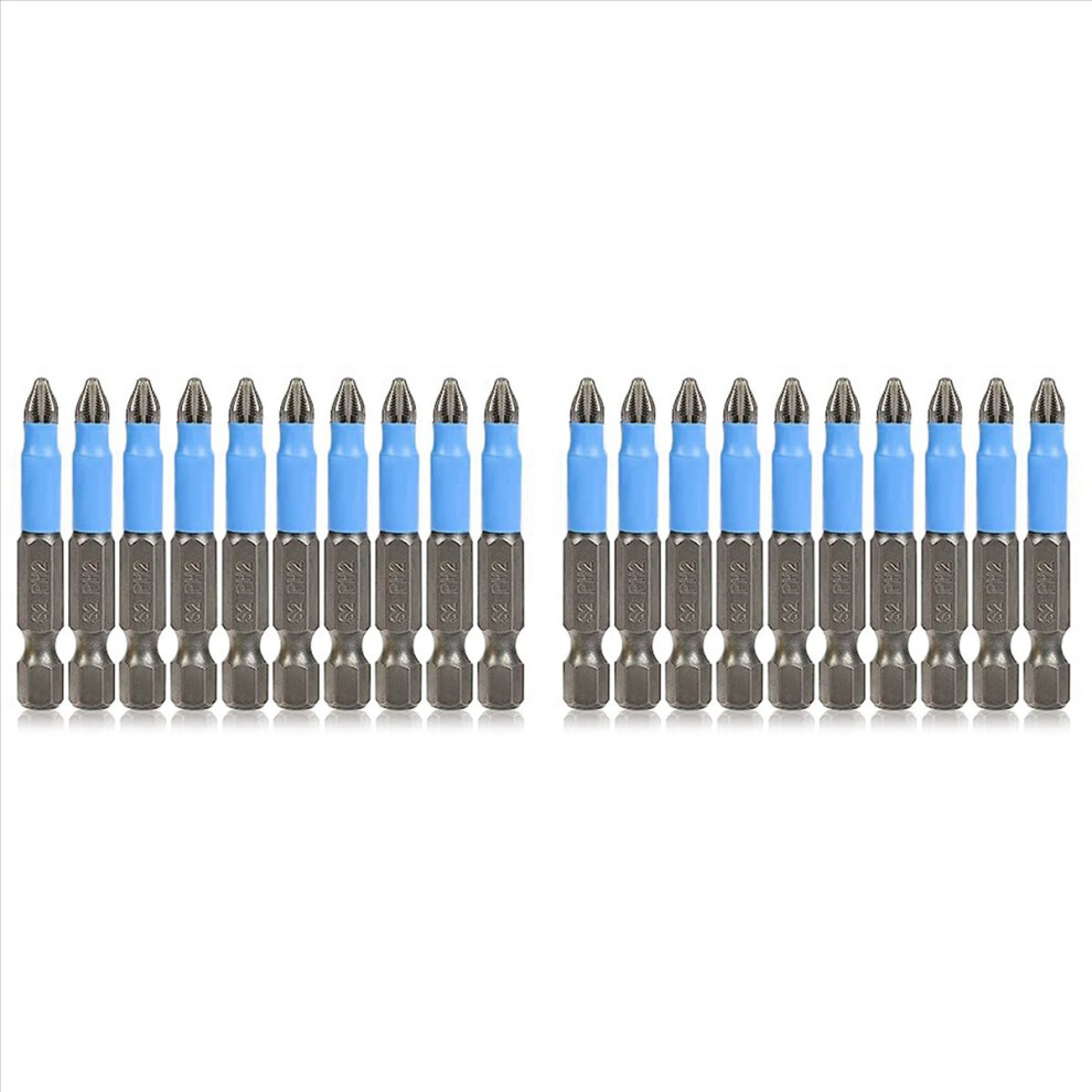 10 Pcs Head Set Non-Slip Head,1/4In Hex Shank 2In/50Mm 4852508298153