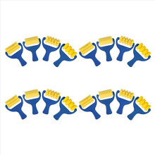 4er-Set Schwamm-Farbrollerpinsel DIY Kinder Malpinsel