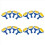4er-Set Schwamm-Farbrollerpinsel DIY Kinder Malpinsel 1