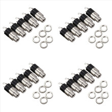 5 ks 3,5 mm stereo jack konektor pre montáž na panel