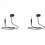 Short Cable Unilateral Headset Earpiece in Ear 3.5mm Jack for Phone 3