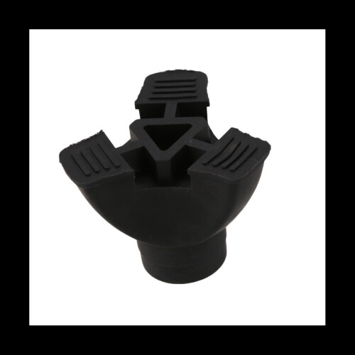 1X Walking Stick End Tripod CANE TIP Self Standing Rubber NON-SLIP 1