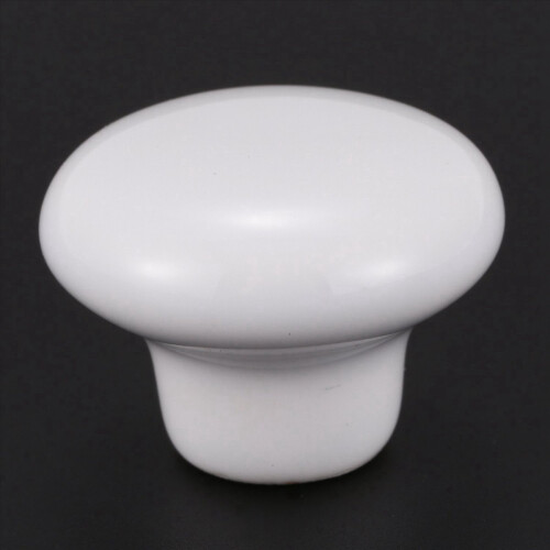 1pcs Ceramic Door Round Handles Kitchen Cupboard Pull Knobs white S 1