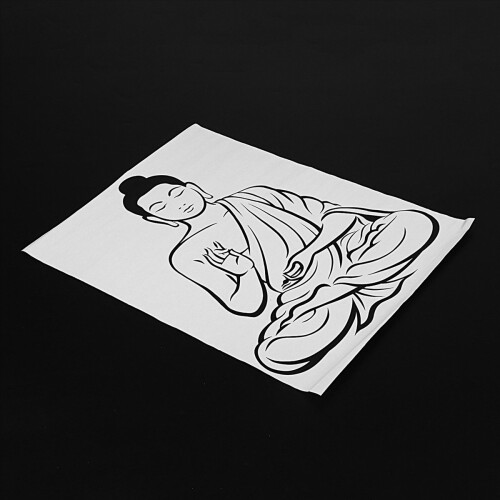 Wall Sticker Meditating Buddha Decal Removable Art Mural Home Decor 1