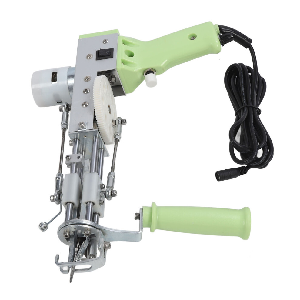 2-in-1 Electric Rug Gun Machine Starter Kit, 24.5x31.5cm, Green-image-OPC-PKFMH7P-NEW