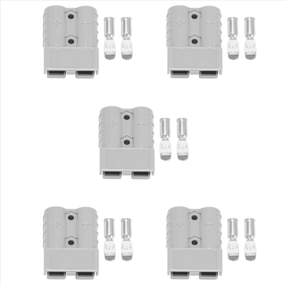 For Anderson Style Plug Connectors 50A 600V Terminals Plugs Gray 4852508216577