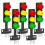 5x LED trafikklysmodul DIY mini trafikklys 3.3-5V for 2