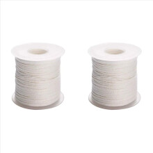 rouleau de mèche de bougie blanche en coton tissé de 61 mètres
