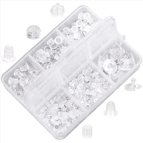 Rubber Earring Safety Back Plug Replacement Kit (550 -600Pcs) 1