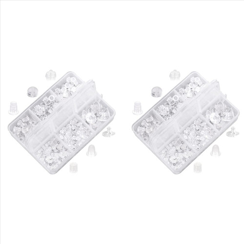 Rubber Earring Safety Back Plug Replacement Kit (550 -600Pcs)