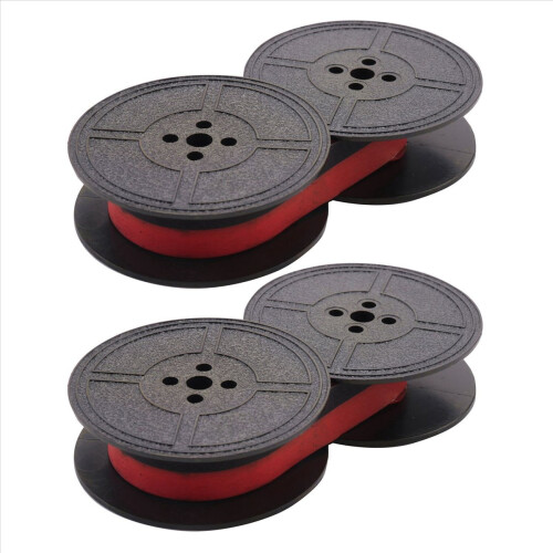 6Pack Typewriter Ribbon Twin Spool Red & Black for Most Typewriter 2