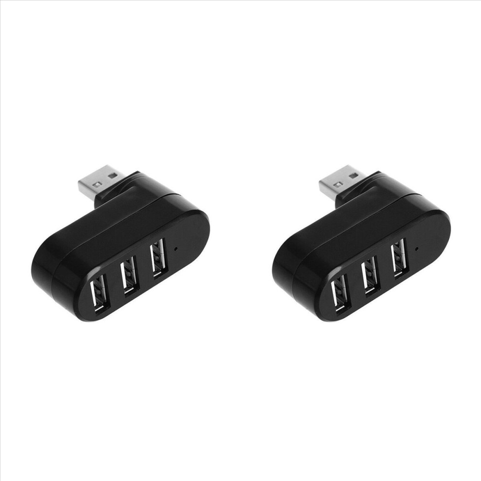 3 Port Hub Usb Port Usb 2.0 90-180 Degree Rotatable For Laptop Pc 4852508227726