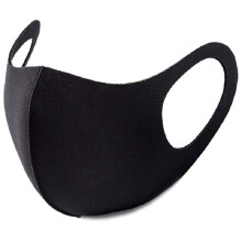 Reusable Unisex Face Mask for Mouth and Nose Protection, Breathable Black Pollution Shield, Soft Fabric, Comfortable Fit