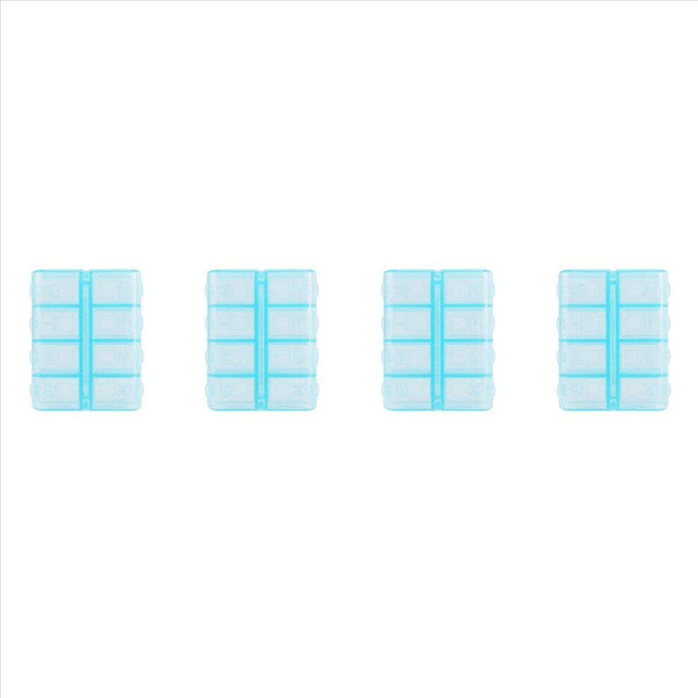 Nincs Mã¡Rka Blue Plastic Rectangle 8 Compartments Medicine Pill Box