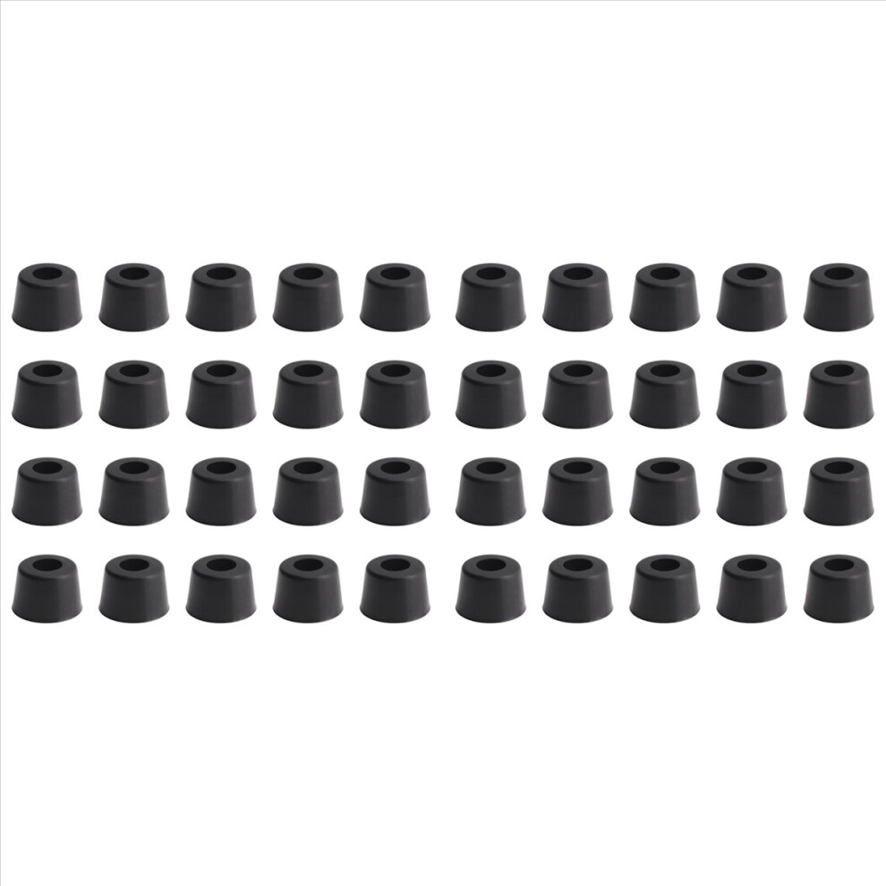 Rubber Anti Vibration Isolator Absorber Base Foot Pad 40Pcs Black 4852508234953