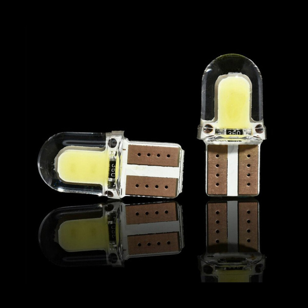20Pc Led T10 W5w Cob Smd Canbus Bright License Bulb White/Light 4852508236070