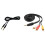 3,5mm pomocný audio kabel Aux samec-samec (černý) 2